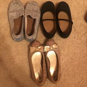 MK, TOMS and Mary Jane flats